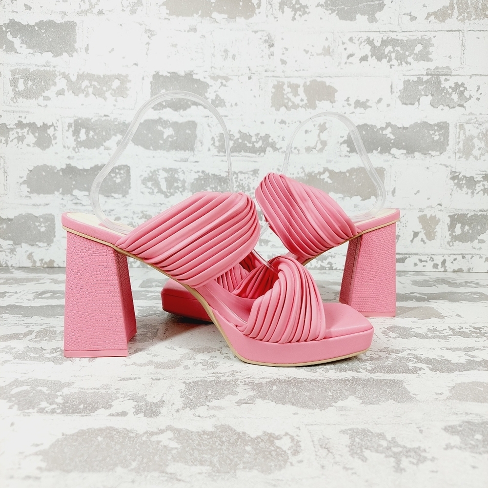 NEW Dolce Vita Women's Emeley Pink Slip-On Double Band Dress Sandals W200 - Picture 3 of 12